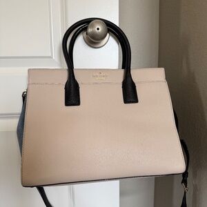 Kate Spade Crossbody Bag - Tan and Black Leather